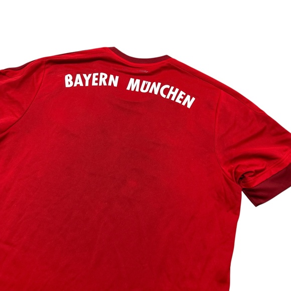 Adidas Bayern Munich 2015 2016 Red Home Soccer Jersey Mens XL - Picture 8 of 14
